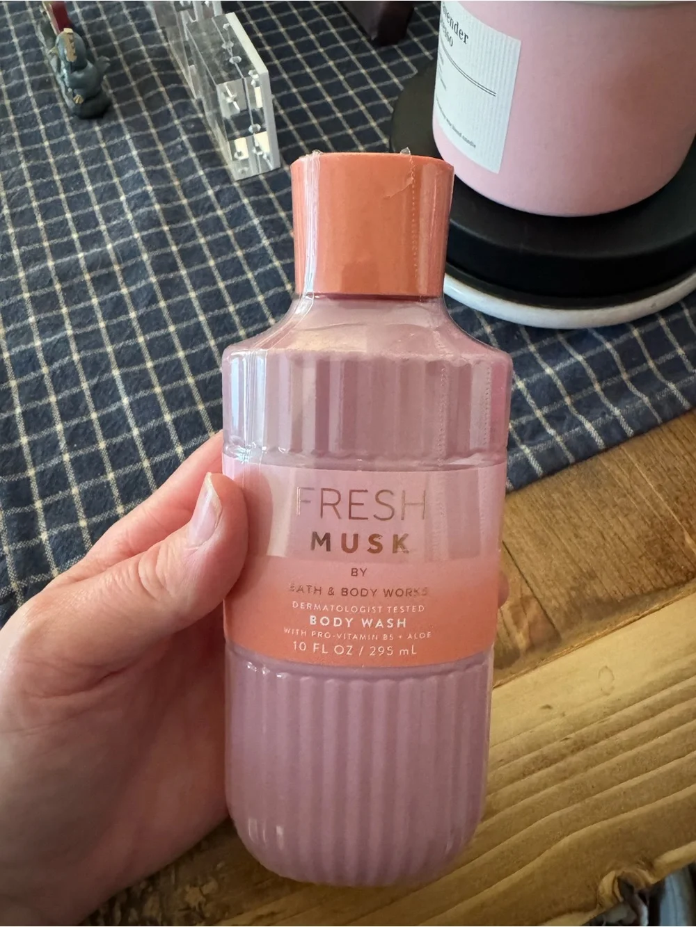 Bath & Body Works Fresh Musk Pink Body Wash Bottle
